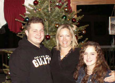 Lisa w/family @ Christmas