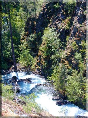 Northwest Montana water falls