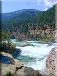 Kootenai Falls in Montana