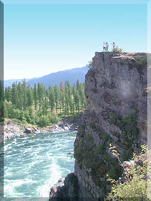 Cliff at Thompson Dam in NW Montana