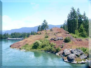 Hill at Thompson Falls Dam